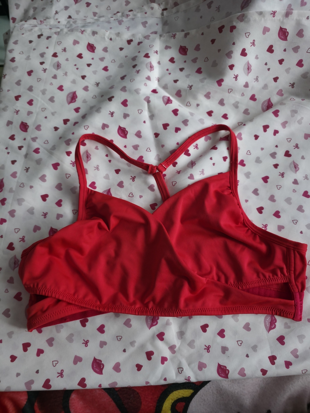 PINK Victoria's Secret Red Racerback Bralette